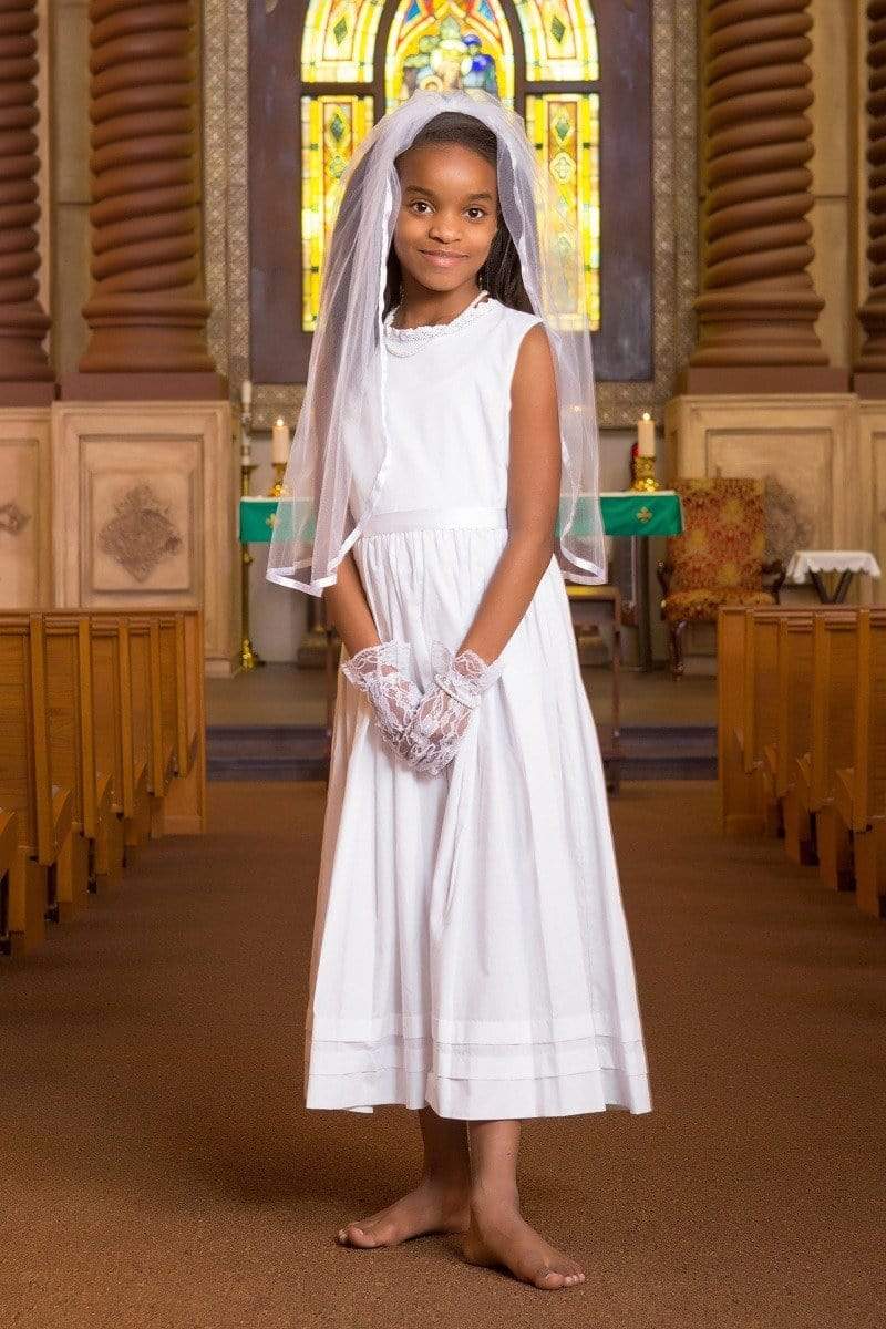 white first communion dress